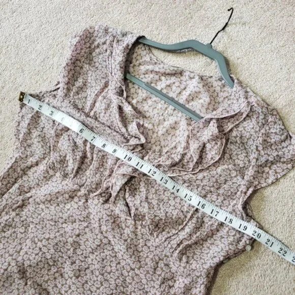 Marks & Spencer Vintage Y2K Babydoll Sheer Ruffle Fairycore Top M - Picture 4 of 7